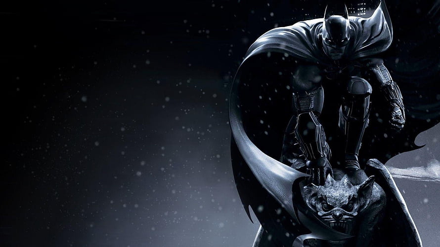 Batman Crouching on Gargoyle in Snowy Night with Flowing Cape and Dark Armor, Batman 3D . Batman , Imágenes de batman, Fondos de pantalla pc HD wallpaper