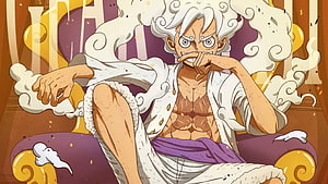 Monkey D. Luffy Gear 5 Sun God Nika Form Anime Wallpaper HD wallpaper