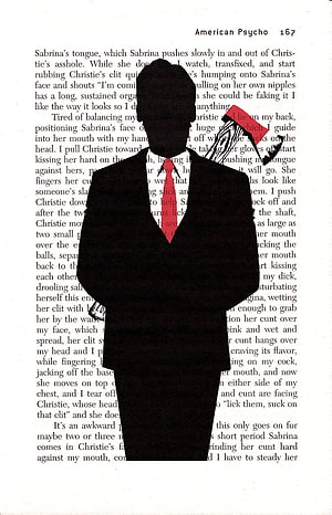 Patrick Bateman Silhouette from American Psycho Novel Page, Patrick Bateman 'american Psycho'. Etsy. American psycho, Psycho , American pyscho HD phone wallpaper