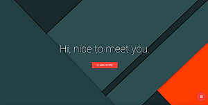 Minimalist Geometric Portfolio Website Landing Page with Dark Teal and Orange Accents HD wallpaper