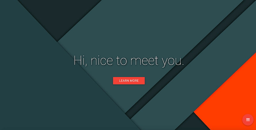 Minimalist Geometric Portfolio Website Landing Page with Dark Teal and Orange Accents HD wallpaper