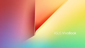 ASUS VivoBook Abstract Gradient Wallpaper With Colorful Geometric Shapes HD wallpaper