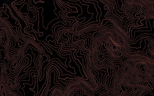 Abstract Topographic Contour Lines Wallpaper - Dark Red and Black Elevation Map Pattern HD wallpaper