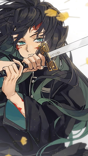 Muichiro Tokito Mist Hashira from Demon Slayer Kimetsu no Yaiba Anime Illustration HD phone wallpaper