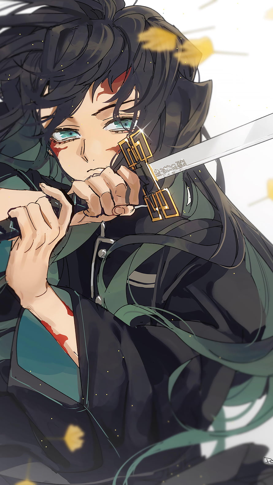Muichiro Tokito Mist Hashira from Demon Slayer Kimetsu no Yaiba Anime Illustration HD phone wallpaper