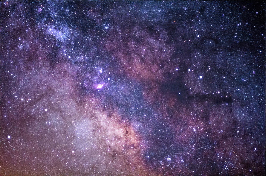 Milky Way Galaxy Core with Dense Star Fields and Cosmic Dust Lanes HD wallpaper