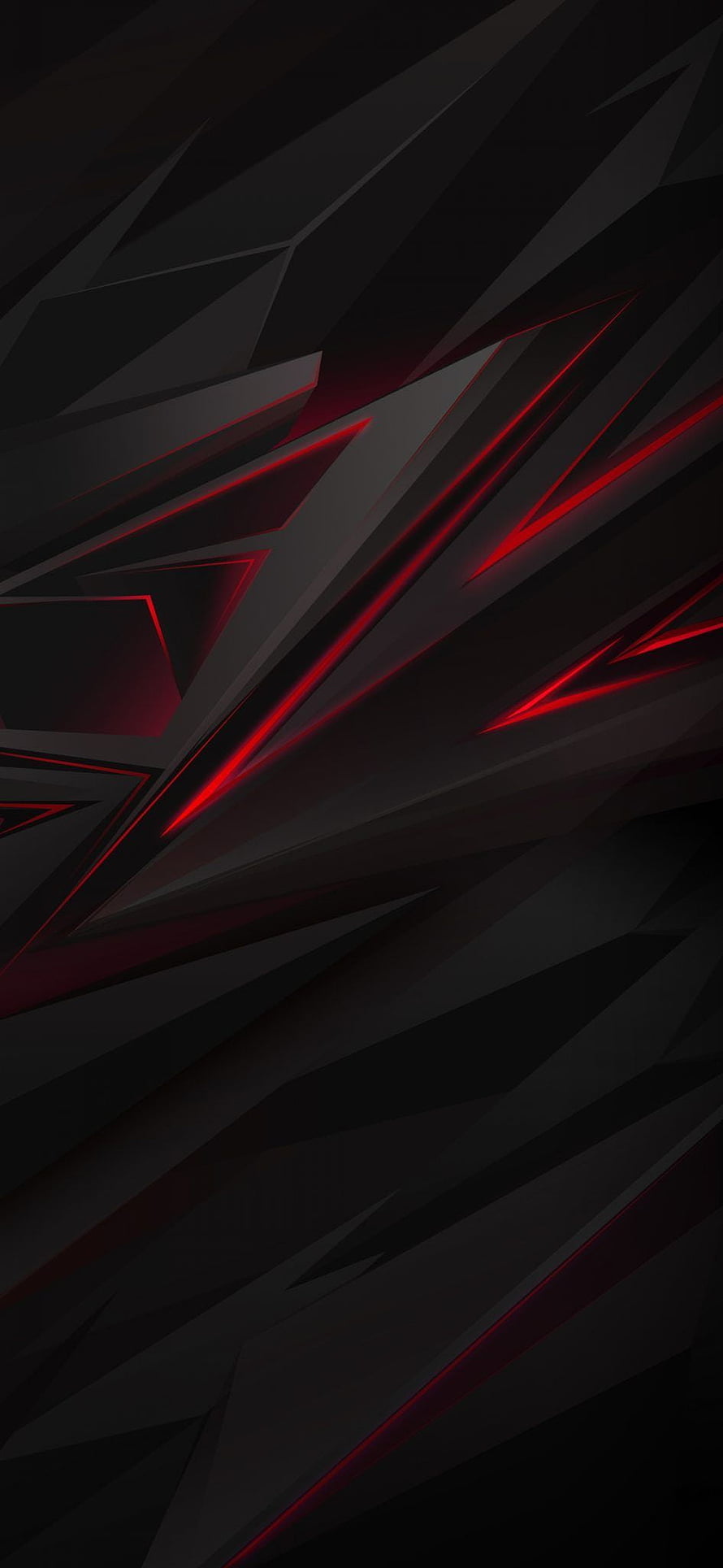 Dark Geometric Abstract Pattern with Glowing Red Diagonal Lines HD phone wallpaper