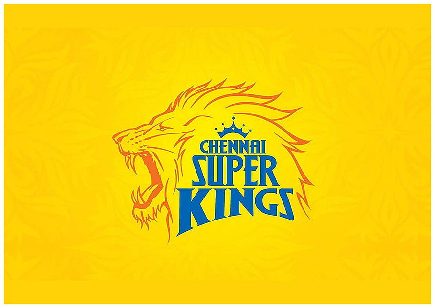 Chennai Super Kings Cricket Team Logo on Yellow Background HD wallpaper