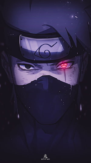 Kakashi Hatake Sharingan Anime Portrait Wallpaper HD phone wallpaper