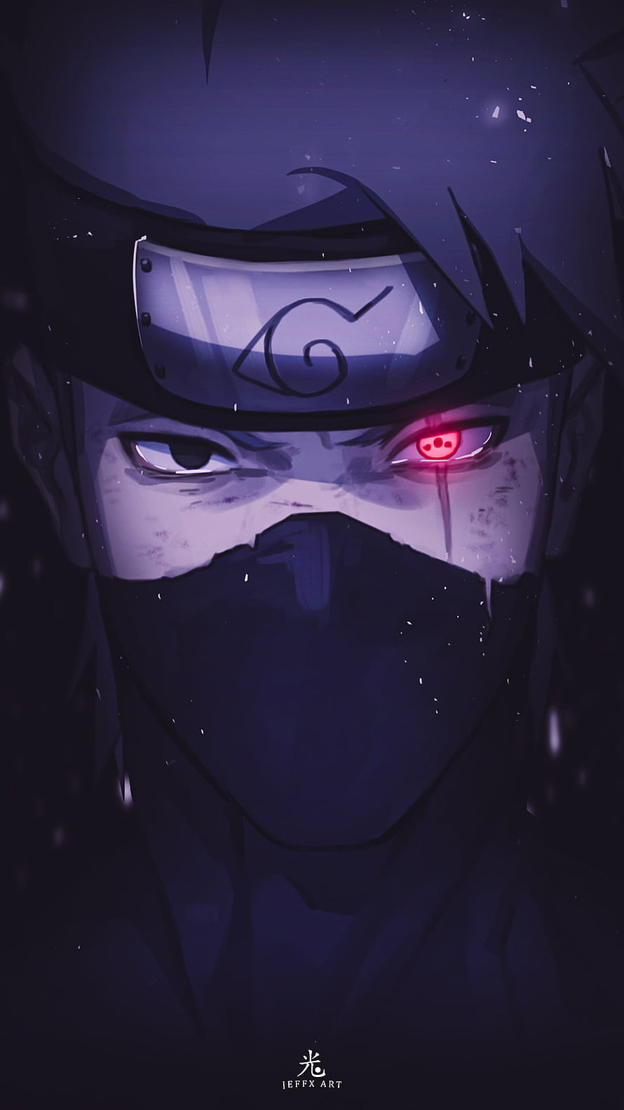 Kakashi Hatake Sharingan Anime Portrait Wallpaper HD phone wallpaper