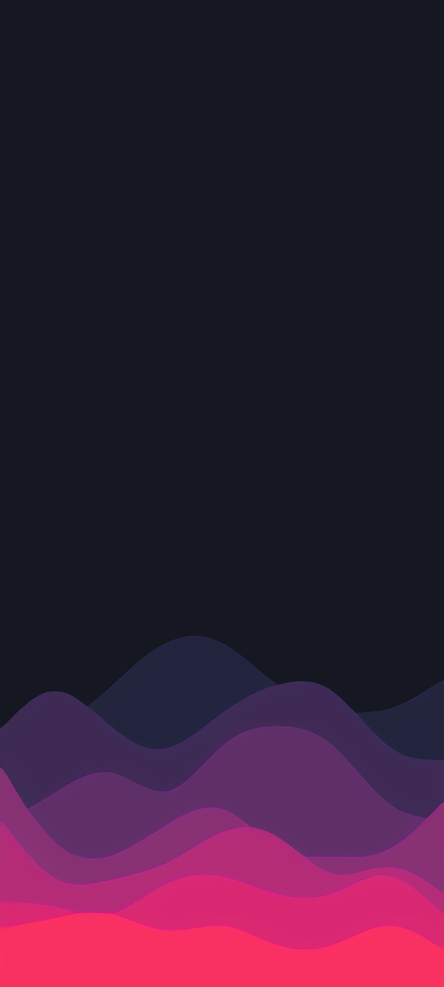 Abstract Gradient Waves Wallpaper With Purple And Pink Hues On Dark Background HD phone wallpaper