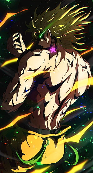 Dio Brando from JoJo's Bizarre Adventures in a dynamic anime action pose with glowing energy effects HD phone wallpaper