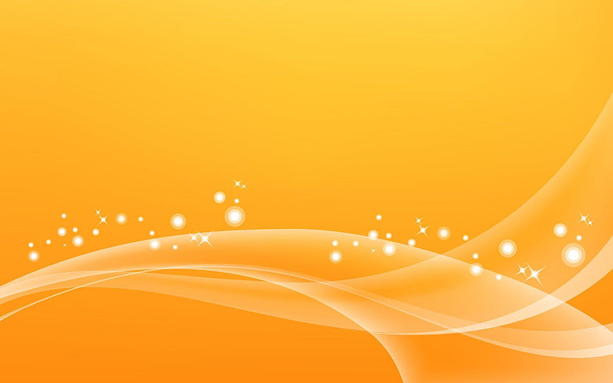 Vibrant Orange Abstract Background with Flowing Light Waves and Sparkling Bokeh Effects HD wallpaper