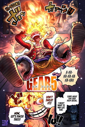 Monkey D. Luffy Gear 5 Sun God Nika Transformation One Piece Anime Manga Wallpaper, Luffy Gear 5, gear5, onepiece HD phone wallpaper