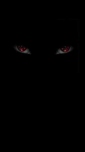 Naruto Sharingan Eyes Glowing Red in Dark Shadow HD phone wallpaper