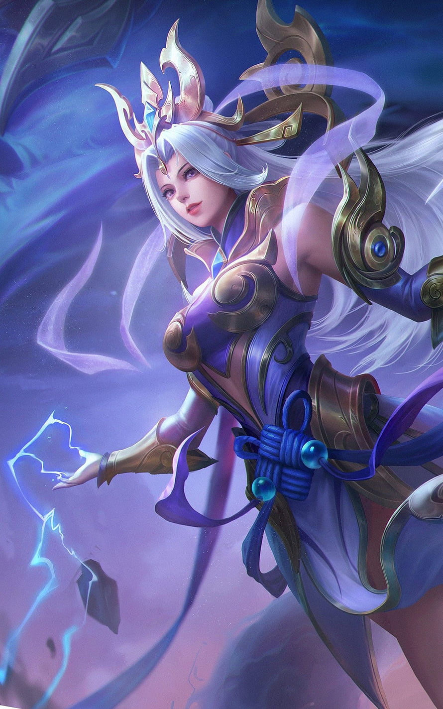 Selena Thunder Flash Epic Skin Fantasy Warrior Artwork HD phone wallpaper