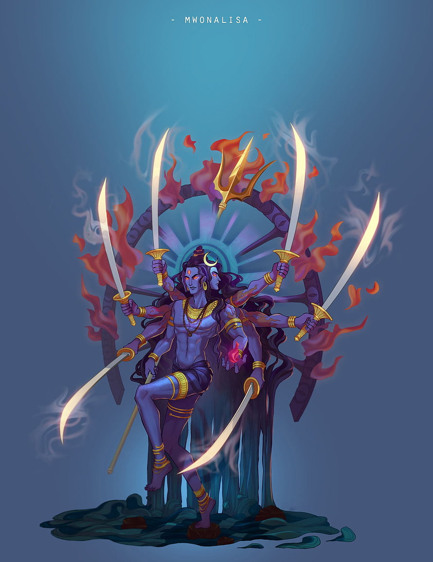 Kali Hindu Goddess Digital Art Wallpaper HD phone wallpaper