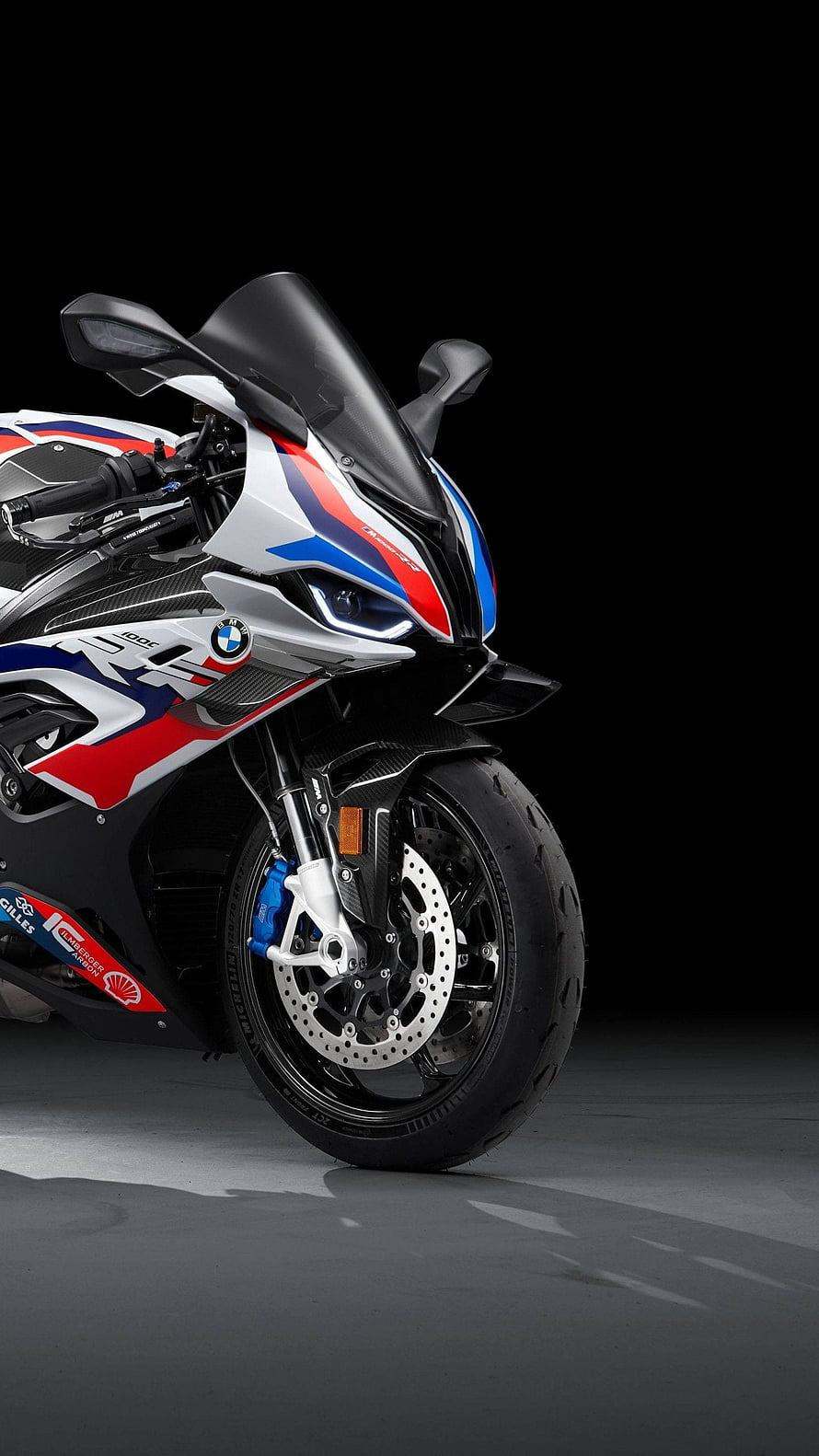 BMW M 1000 RR Superbike in M Motorsport Livery with Carbon Fiber Details HD phone wallpaper