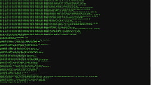 Linux Terminal Command Line Interface with Green Text on Black Background HD wallpaper