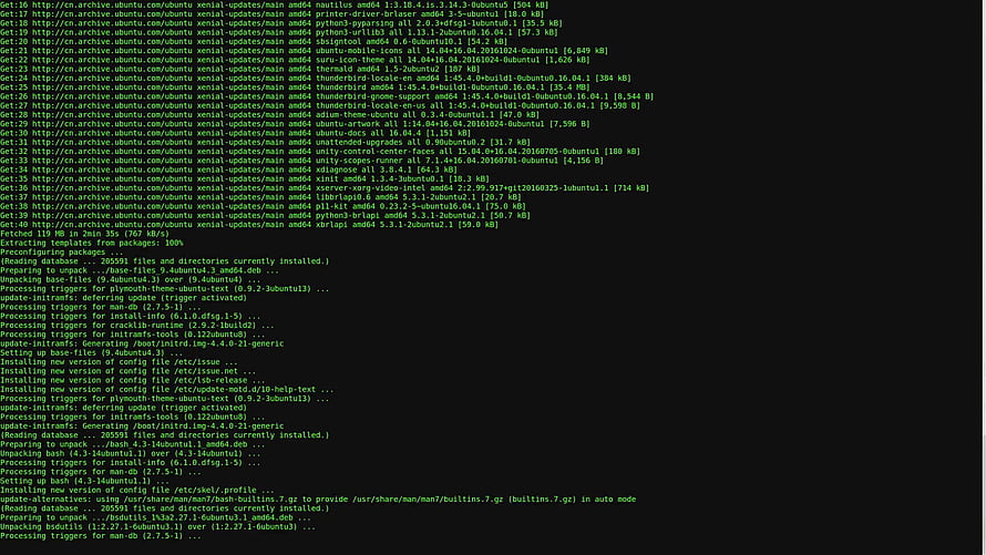 Linux Terminal Command Line Interface with Green Text on Black Background HD wallpaper
