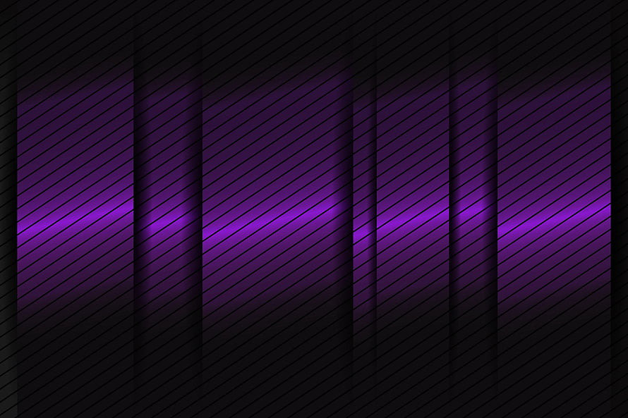 Abstract Purple Neon Light Stripes On Dark Diagonal Grid Background HD wallpaper