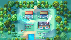 Pokémon FireRed And LeafGreen Town Map With Houses And Garden HD wallpaper