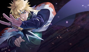 Naruto Minato Namikaze Fourth Hokage Anime Artwork HD wallpaper