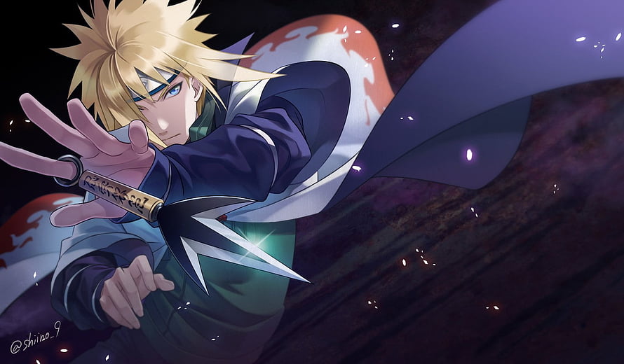 Naruto Minato Namikaze Fourth Hokage Anime Artwork HD wallpaper