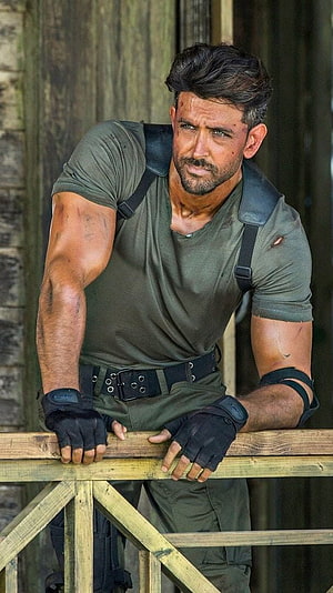 Hrithik Roshan as Kabir in War Movie Action Hero Military Tactical Gear HD phone wallpaper
