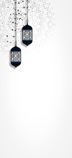Elegant Islamic Lanterns With Intricate Geometric Patterns On White Background HD phone wallpaper