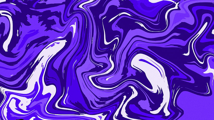 Vibrant Purple and White Liquid Marble Abstract Flow Pattern HD wallpaper