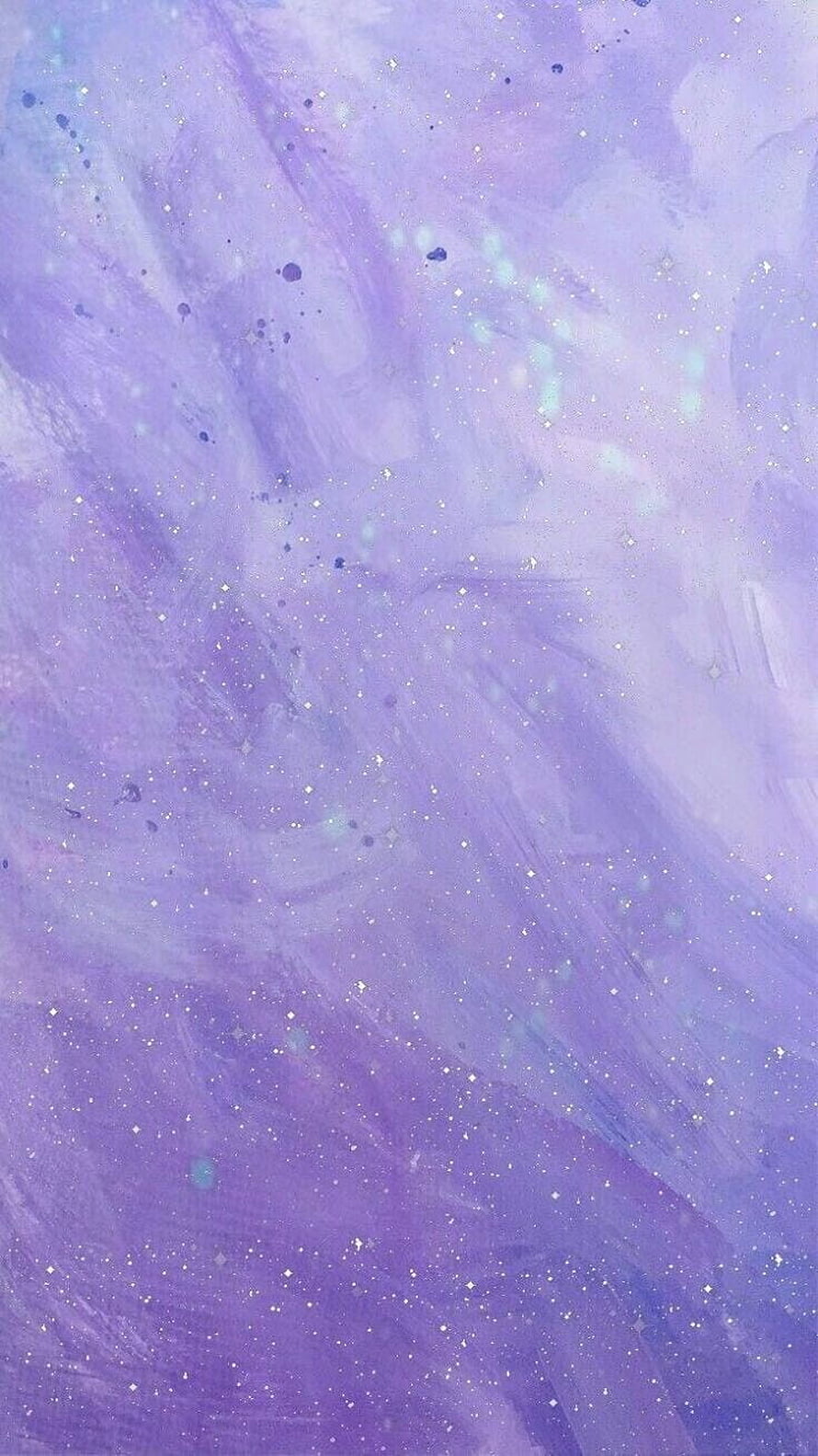 Dreamy Lavender Nebula with Soft Pastel Purple Hues and Scattered Starlight HD phone wallpaper