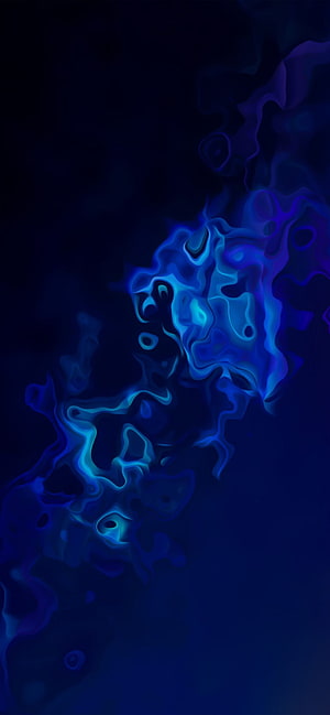 Abstract Blue Liquid Smoke Wallpaper HD phone wallpaper