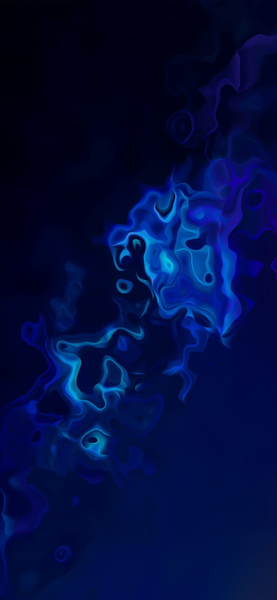Abstract Blue Liquid Smoke Wallpaper HD phone wallpaper