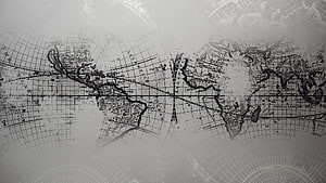 Vintage World Map Wallpaper with Grunge Texture and Faded Aesthetic HD wallpaper