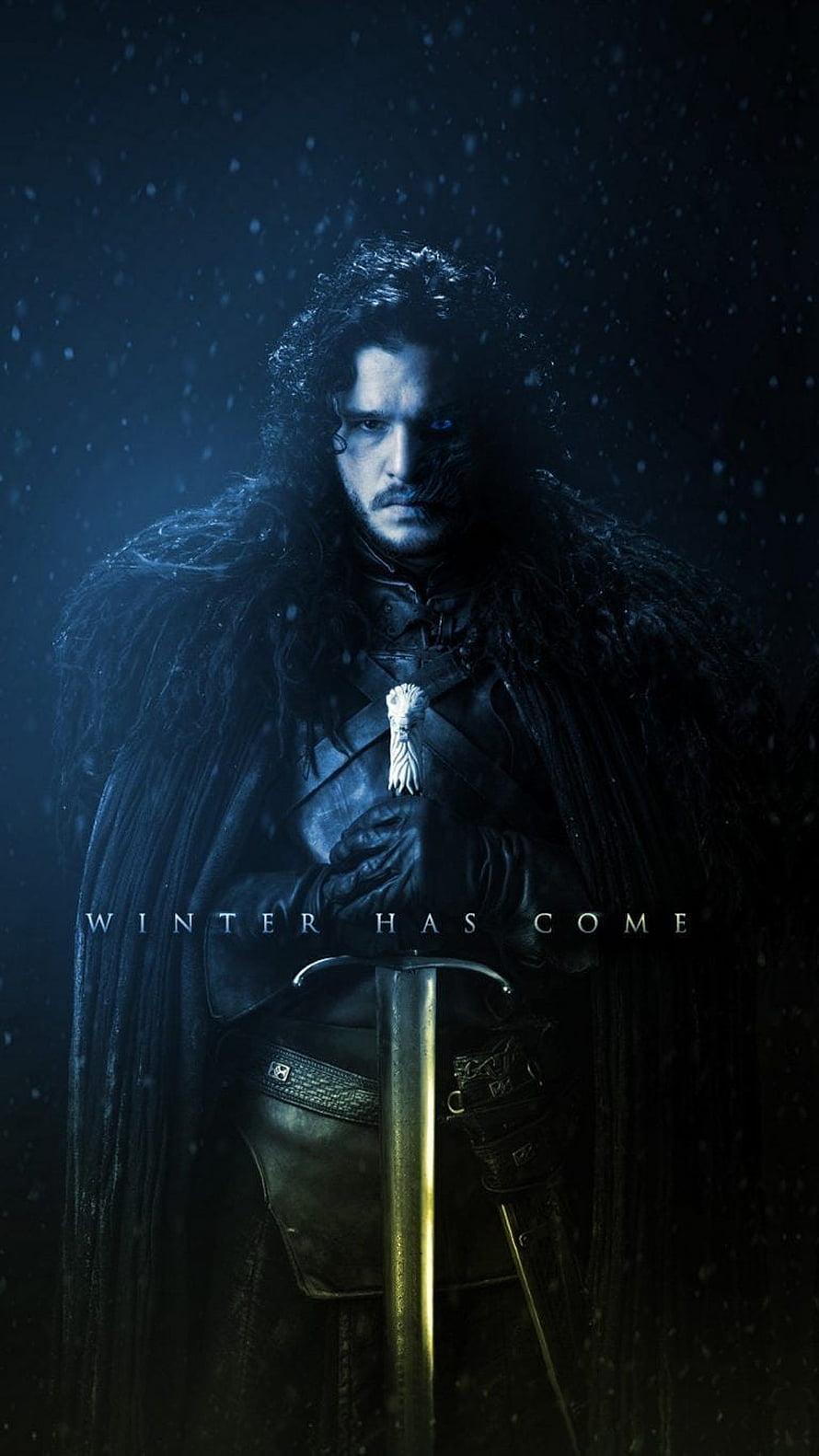 Jon Snow Game of Thrones Winter Has Come Dark Fantasy Wallpaper HD phone wallpaper