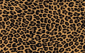 Classic Leopard Print Animal Pattern Texture with Black Spots on Tan Background HD wallpaper