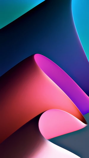 Vibrant Abstract 3D Curves in Magenta, Pink, and Electric Blue with Smooth Gradients HD phone wallpaper