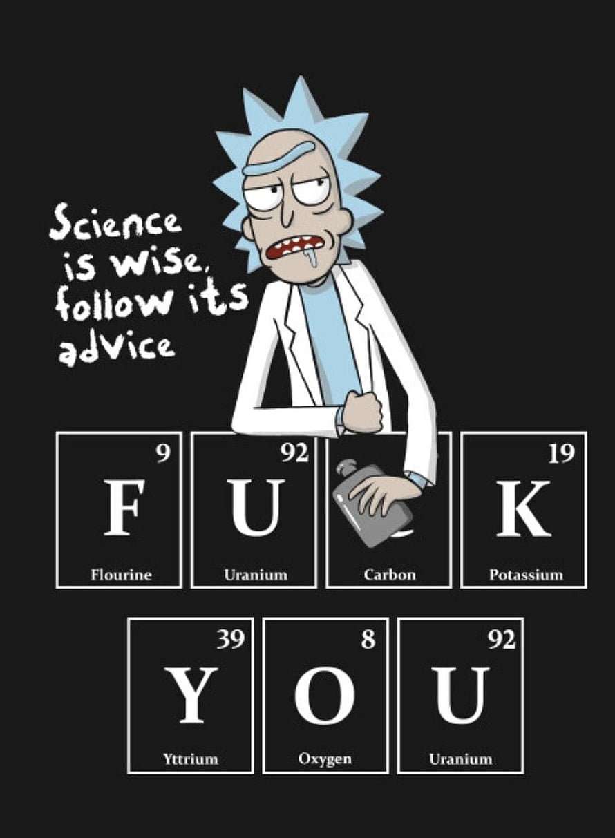 Rick Sanchez Science Is Wise Follow Its Advice Periodic Table Art HD phone wallpaper
