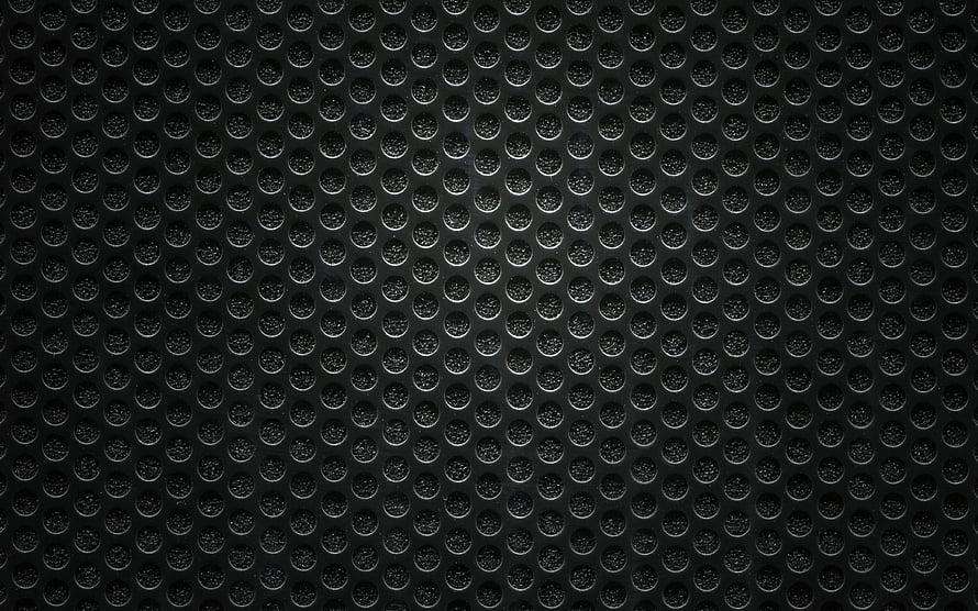 Black Perforated Metal Grid Texture with Macro Dotted Pattern HD wallpaper