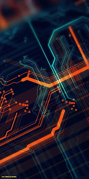 Abstract Glowing Circuit Board Technology Background HD phone wallpaper