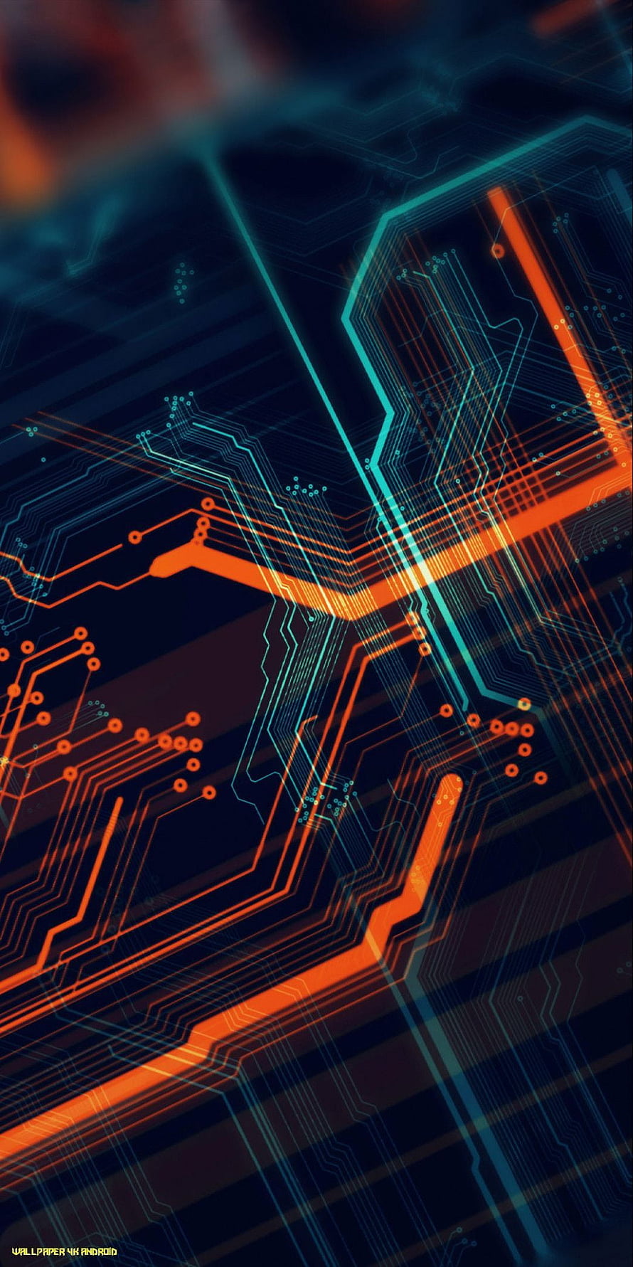 Abstract Glowing Circuit Board Technology Background HD phone wallpaper