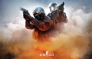 Counter-Strike Global Offensive Counter-Terrorists in Smoke HD wallpaper