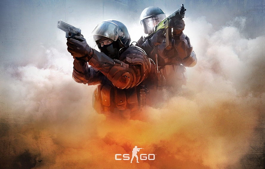 Counter-Strike Global Offensive Counter-Terrorists in Smoke HD wallpaper