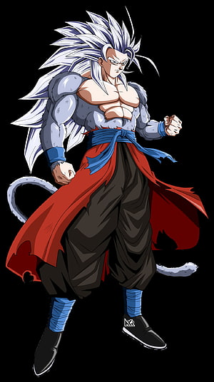 Xeno Goku Super Saiyan 5 Anime Character Artwork HD phone wallpaper
