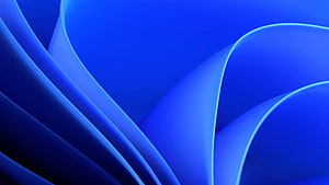 Abstract Blue Curved Waves Wallpaper HD wallpaper