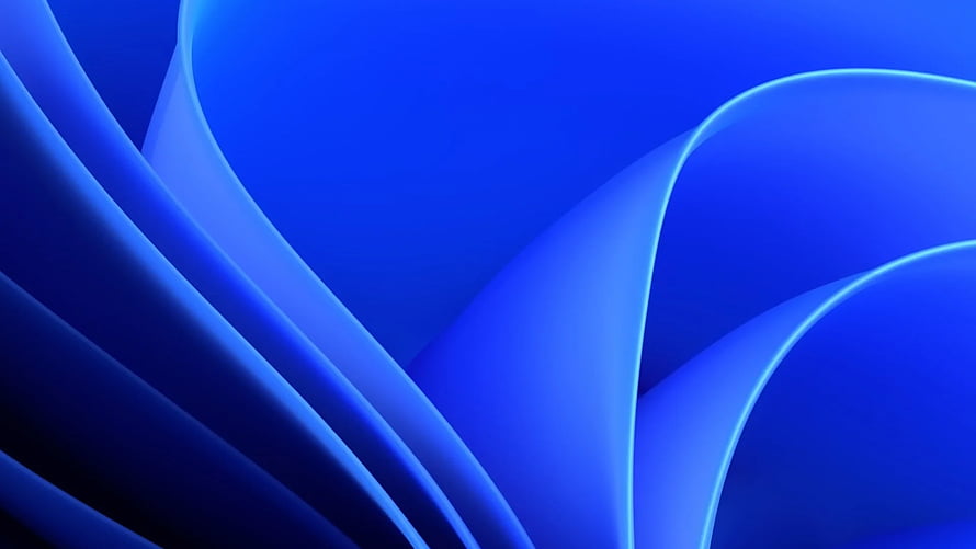 Abstract Blue Curved Waves Wallpaper HD wallpaper
