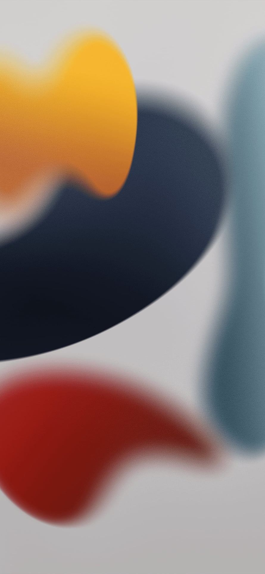 iOS 15 Abstract Gradient Wallpaper with Soft Blurred Color Blobs HD phone wallpaper
