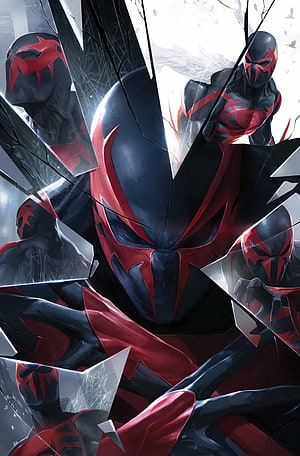 Spider-Man 2099 Shattered Glass Comic Artwork, October 2014 Spider Solicitations – Spider Man Crawlspace, Spider-Man 2099 HD phone wallpaper
