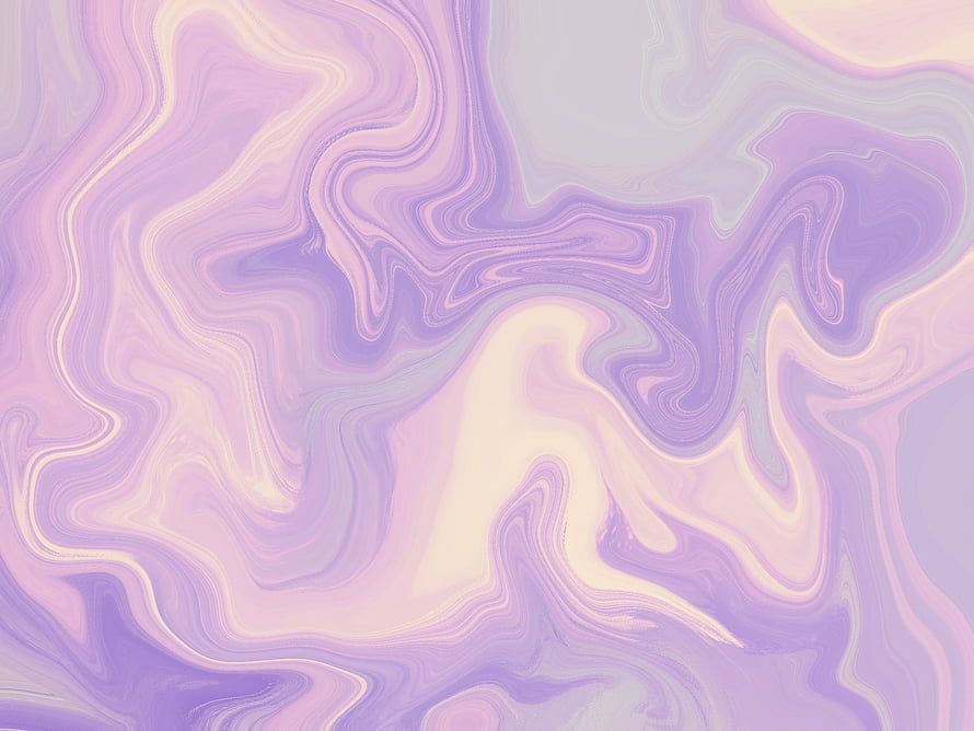 Pastel Lavender Liquid Marble Abstract Art with Soft Swirling Cream and Violet Tones HD wallpaper